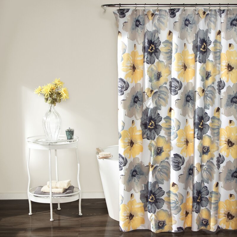 August Grove Sikora Floral Single Shower  Curtain  Reviews 